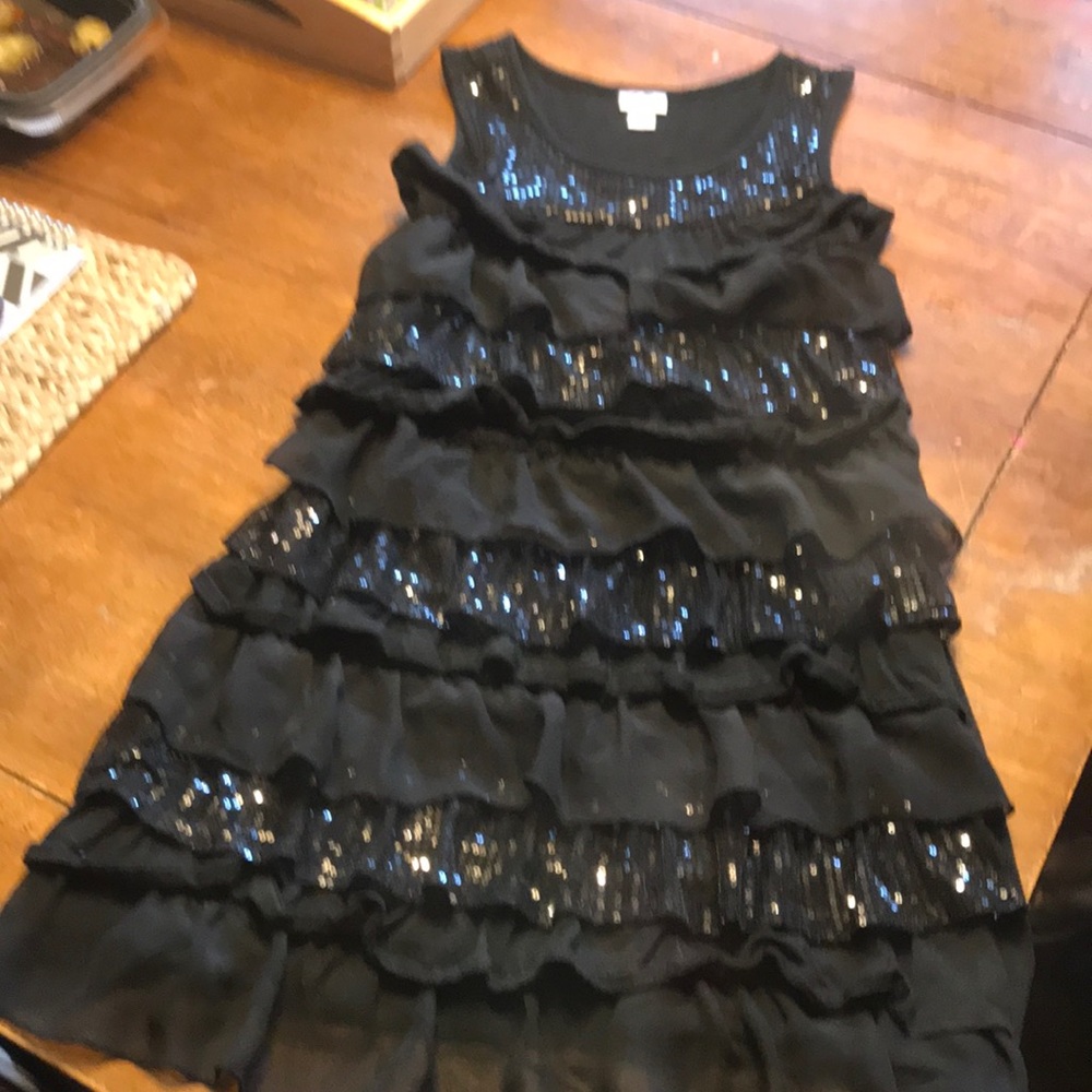 Justice black dress